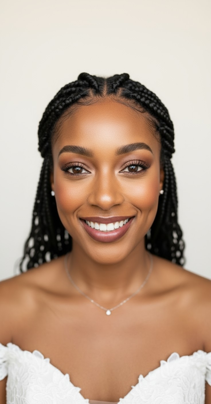 After Medium Large Knotless Braids